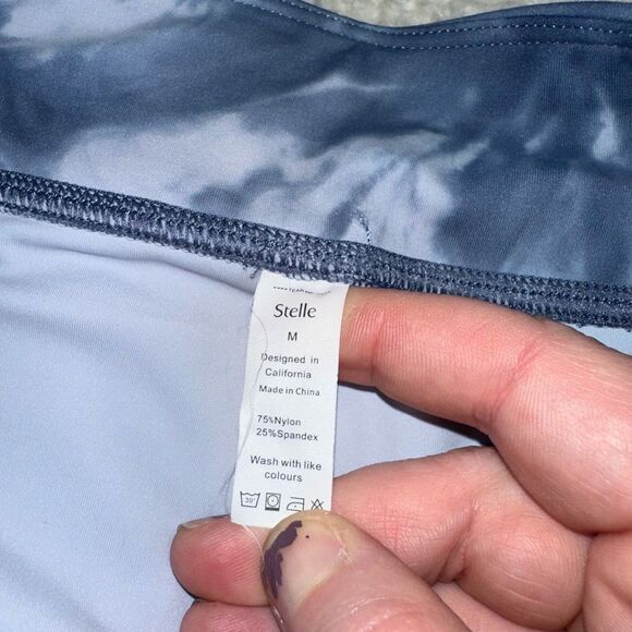 Stelle Medium Blue Tie Pattern Women’s Athletic Golf Tennis Preppy Skort EUC - Picture 4 of 7